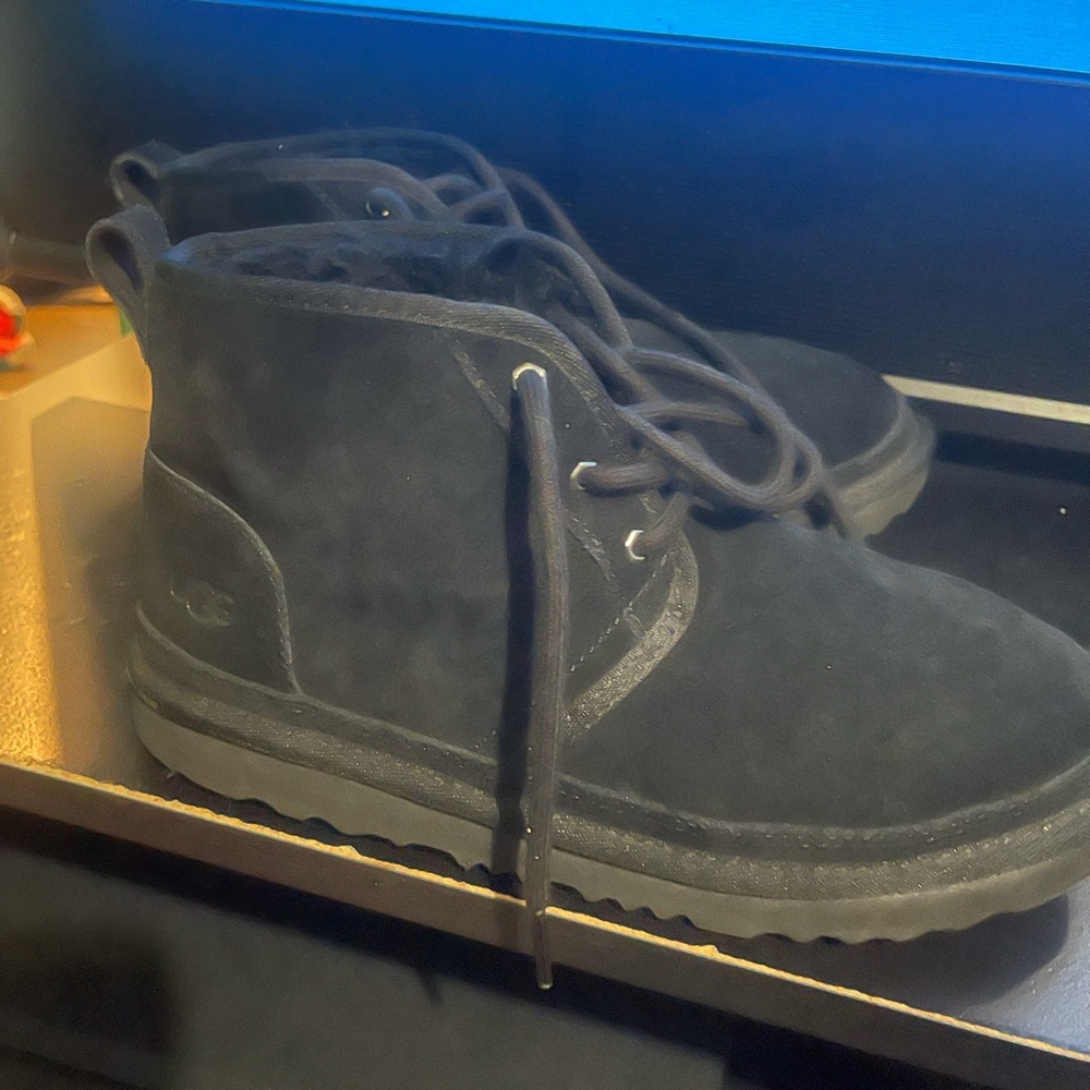 UGG Midnight Black Suede Ankle Boots